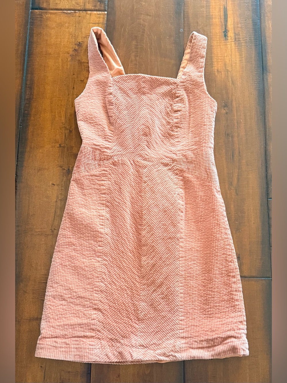 Francesca's Collections Coral Pink Textured A-Line Dress